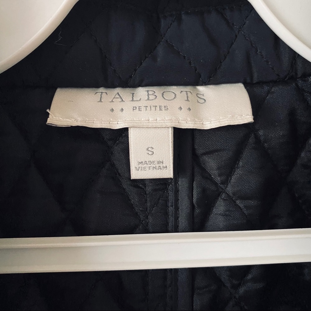 Talbots petite black quilted vest - Picture 5 of 5